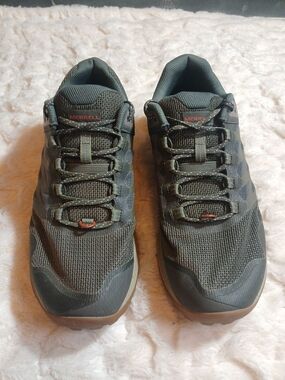 Merrell Mens Nova 3 Lace Up Hiking Shoes Olive Green/Stone Size 12 J067609